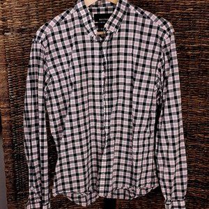 Bespoken Button Up Long Sleeve Shirt Large Plaid